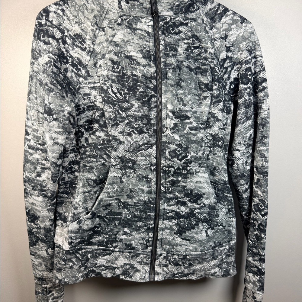lululemon athletica Black and Gray Bomber Jacket
